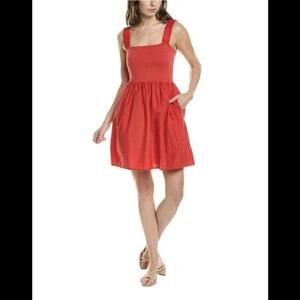 Nation LTD dress womens small S red harlyn babydoll top mini wedding valentines